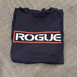 Rogue Black Tee with Red and White Logo